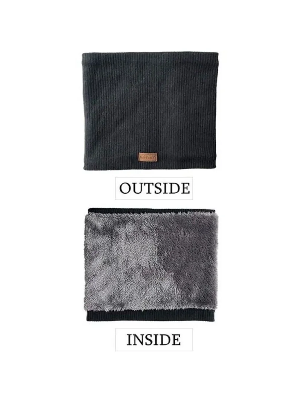Winter Ski Neck Warmer for Men – Thick Fleece Thermal Cold Weather Gaiter